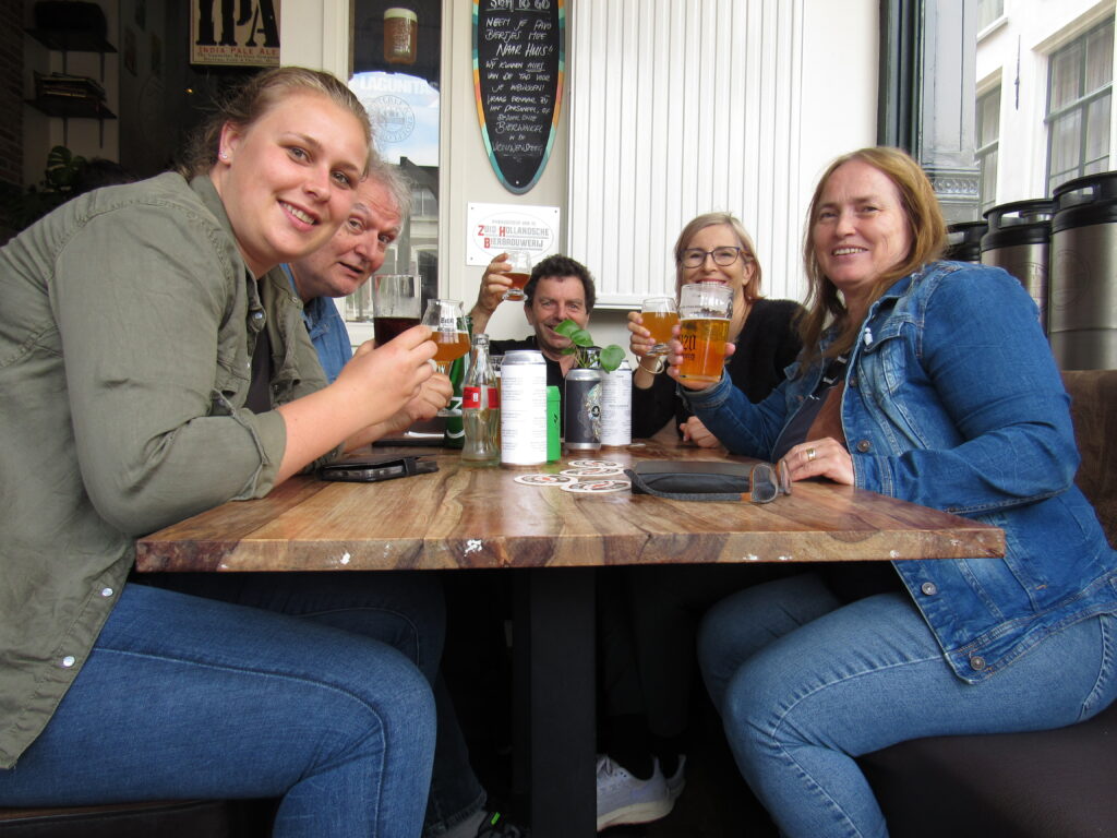 people sitting around table