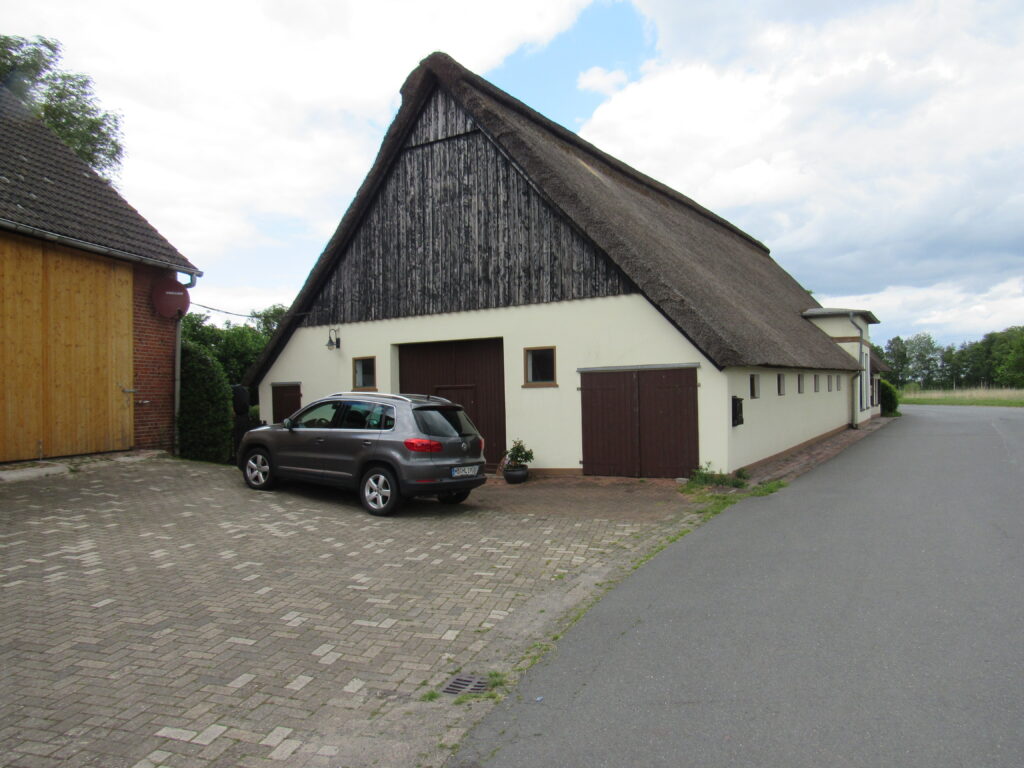 building with thatched roof