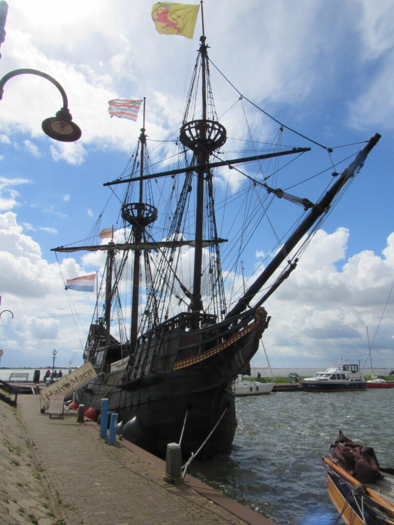 Old Dutch sailing ship