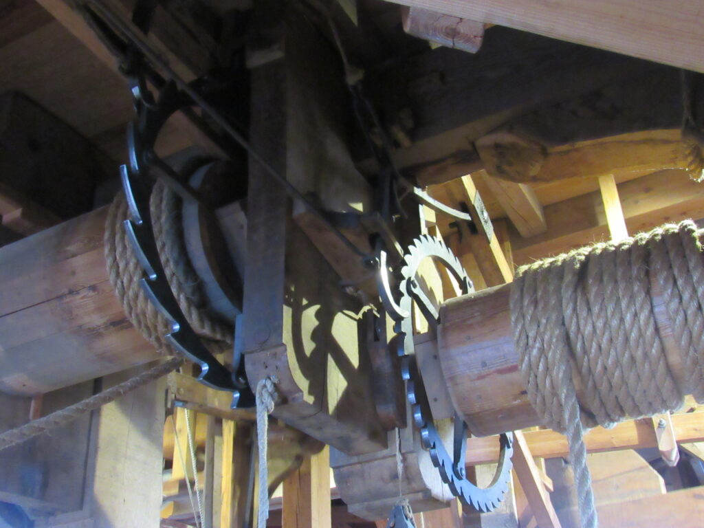 Gears in dutch windmill